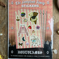 The Honeylamb Family Stickers! (7195469709508)